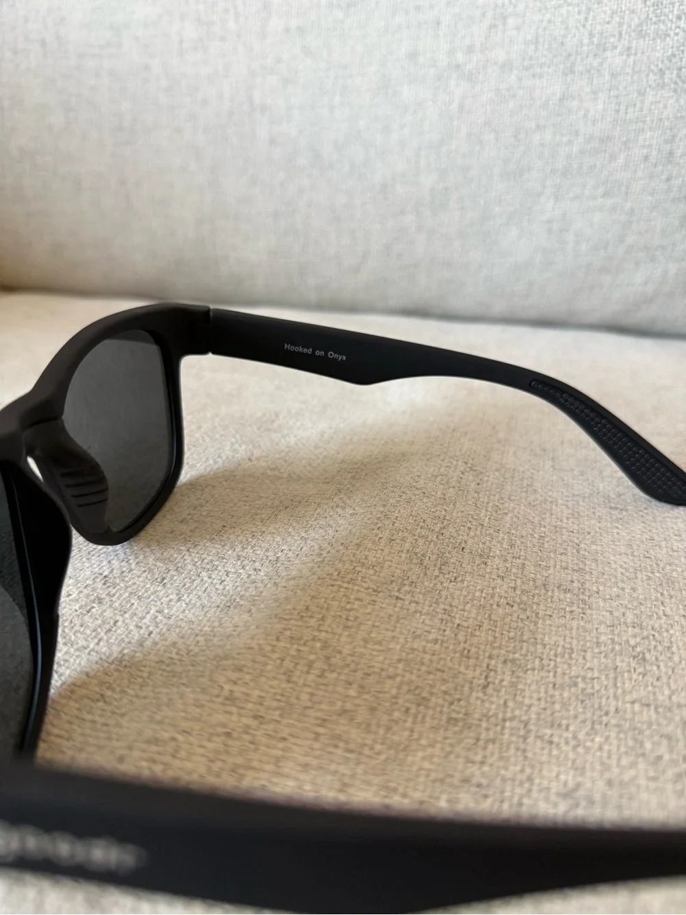 goodr Hooked on Onyx Classic Black Polarized Sunglasses, Large Fit, Unisex